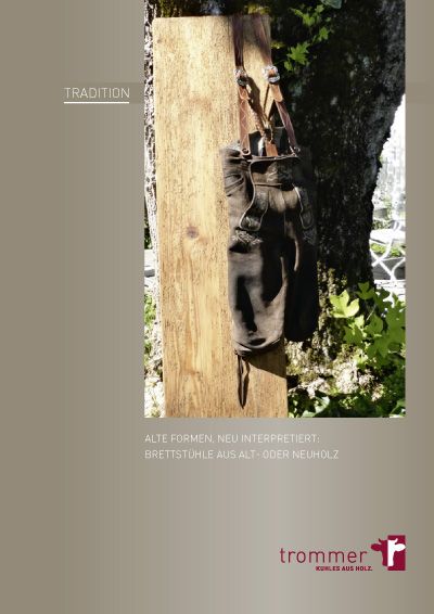 Broschüre "Tradition - Bauernstühle aus Neu- oder Altholz"